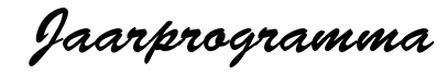 jaarprogramma jaarprogramma