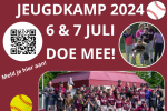 Aanmeldposter Storks jeugdkamp 2024